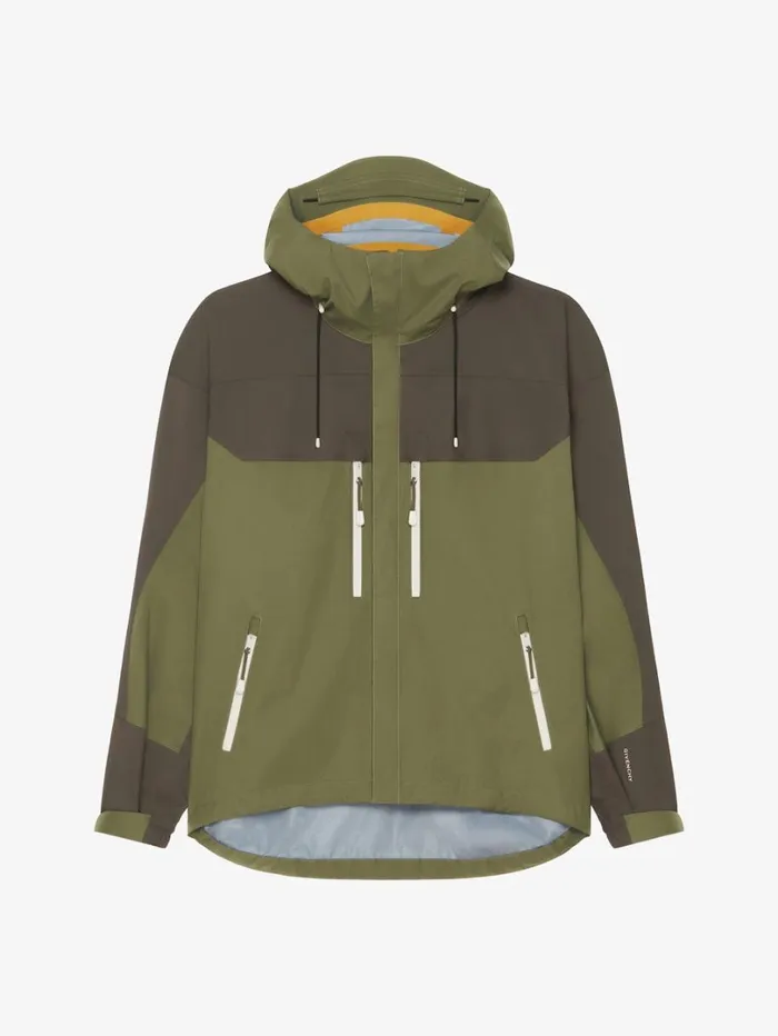 Givenchy Technical Hooded Jacket Olive Green Men Outerwear and Blousons