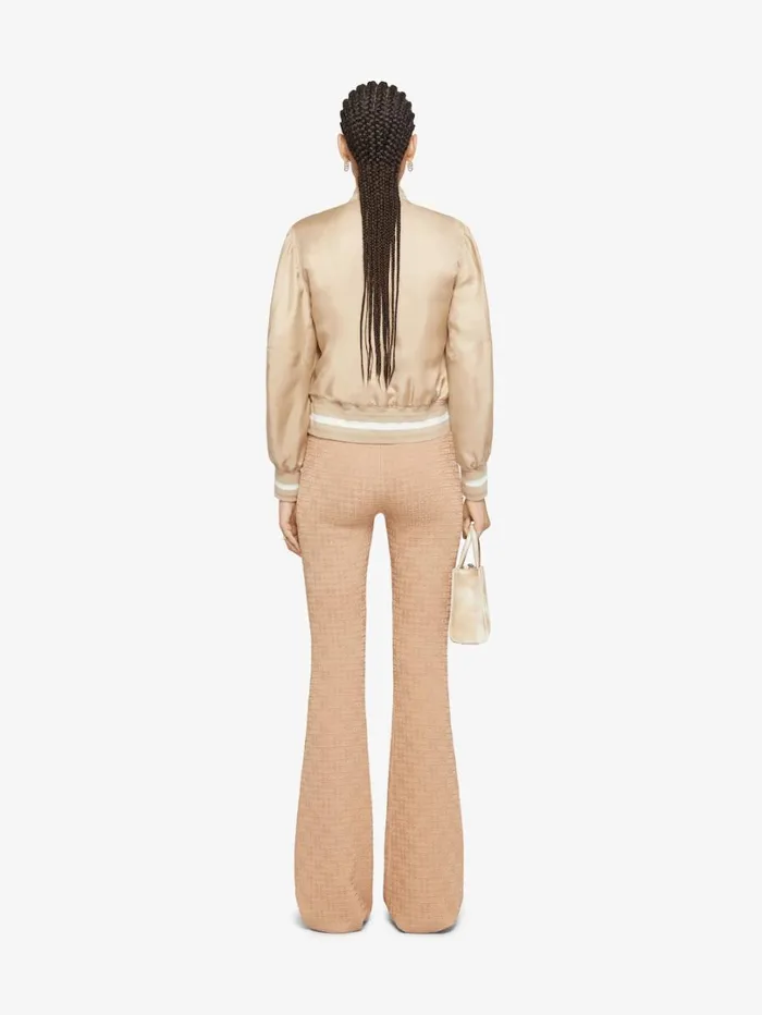 Givenchy Varsity Jacket In Silk Desert Women Outerwear and Blousons