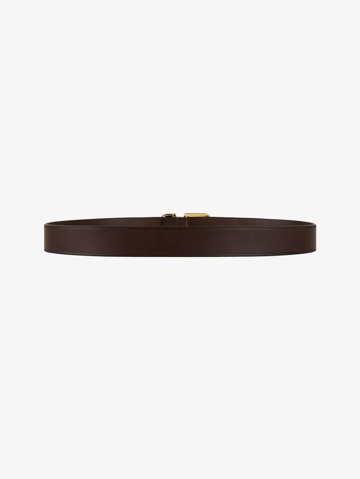 Givenchy Voyou Belt In Leather Dark Brown Men Belts Givenchy Voyou Belt In Leather Dark Brown Men Belts