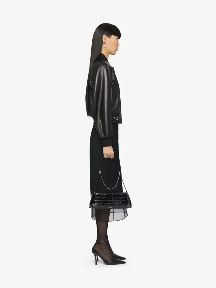 Givenchy Voyou Varsity Jacket In Leather Black Women Outerwear and Blousons