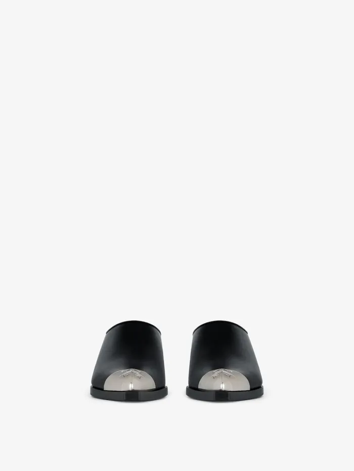 Givenchy Western Mules In Leather Black Women Boots and Booties Givenchy Western Mules In Leather Black Women Boots and Booties