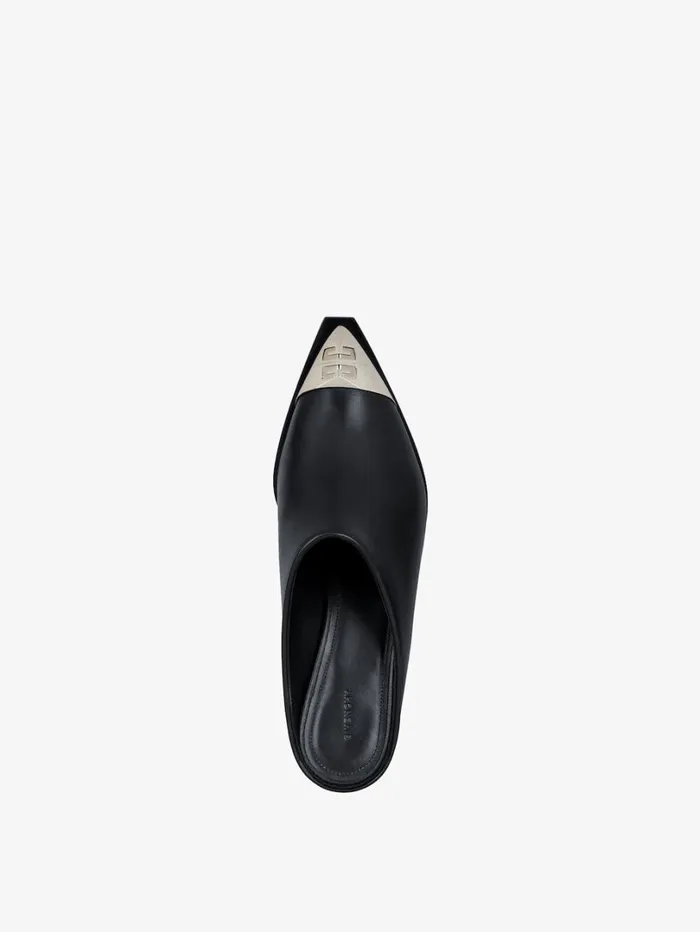 Givenchy Western Mules In Leather Black Women Boots and Booties Givenchy Western Mules In Leather Black Women Boots and Booties