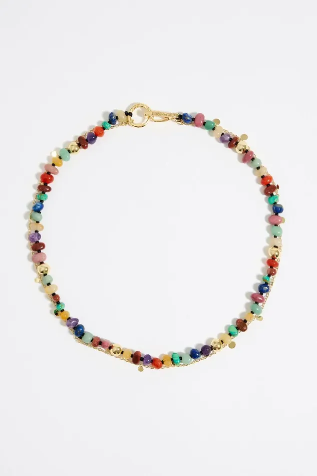 Gold Chain Stone Necklace Gold Women Bimba Y Lola Jewelry