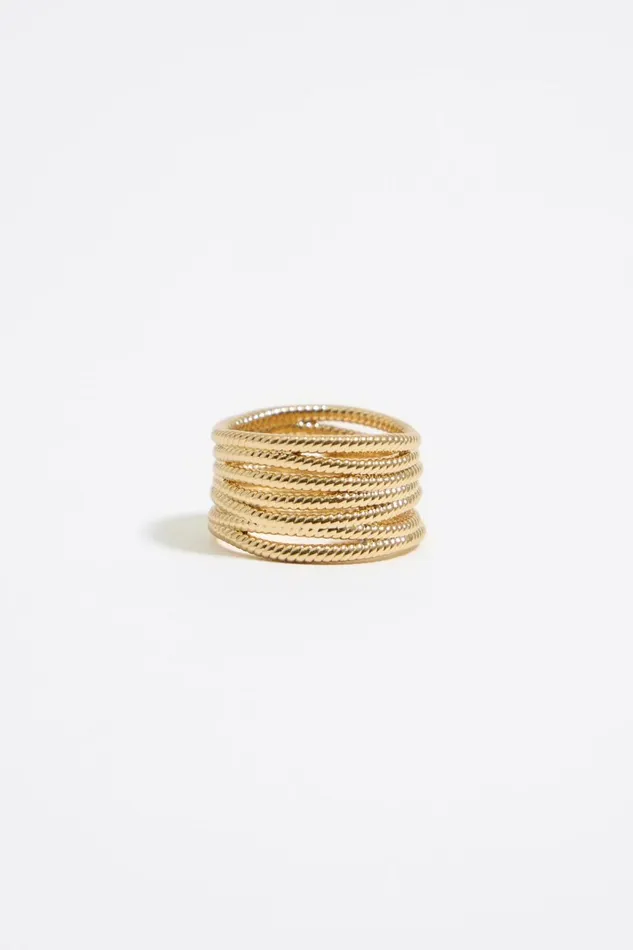 Gold Snake Chain Ring Antique Gold Women Bimba Y Lola Jewelry Gold Snake Chain Ring Antique Gold Women Bimba Y Lola Jewelry