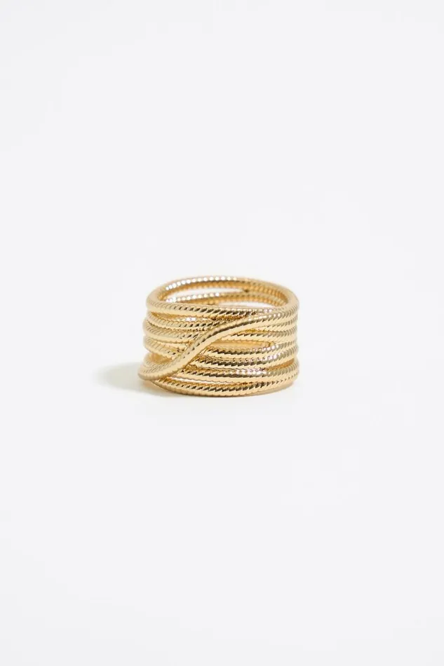 Gold Snake Chain Ring Antique Gold Women Bimba Y Lola Jewelry Gold Snake Chain Ring Antique Gold Women Bimba Y Lola Jewelry