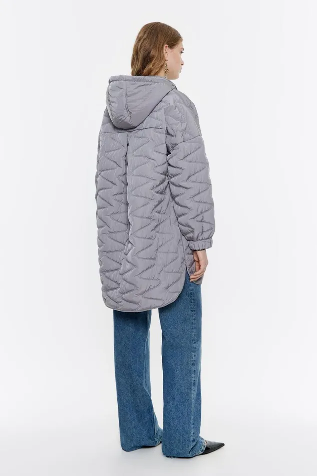 Gray Padded Jacket Grey Women Bimba Y Lola Coats And Trench Coats Gray Padded Jacket Grey Women Bimba Y Lola Coats And Trench Coats