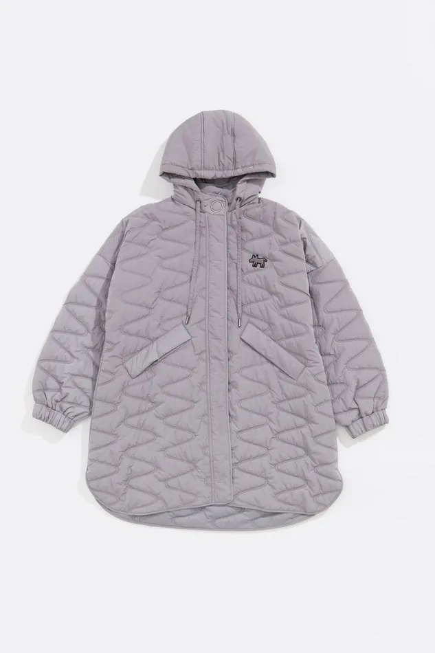 Gray Padded Jacket Grey Women Bimba Y Lola Coats And Trench Coats Gray Padded Jacket Grey Women Bimba Y Lola Coats And Trench Coats