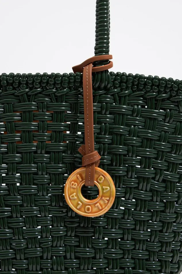 Green Plaited Shopper Bag Green Women Bimba Y Lola Shoppers Green Plaited Shopper Bag Green Women Bimba Y Lola Shoppers