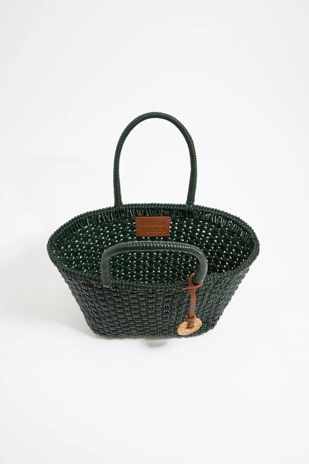 Green Plaited Shopper Bag Green Women Bimba Y Lola Shoppers Green Plaited Shopper Bag Green Women Bimba Y Lola Shoppers