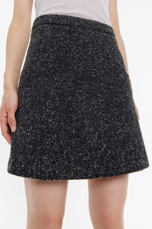 Grey Aline Miniskirt Grey Women Bimba Y Lola Total Look Grey Aline Miniskirt Grey Women Bimba Y Lola Total Look