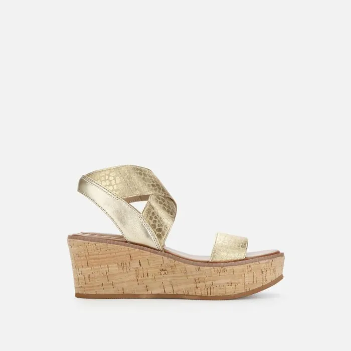 Harlow Animal Platform Sandal Gold Women Kenneth Cole Sandals