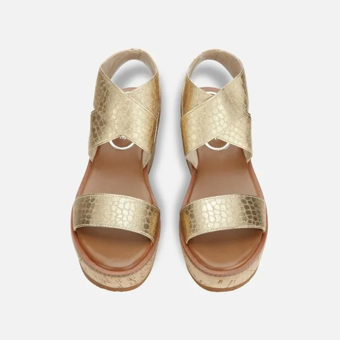 Harlow Animal Platform Sandal Gold Women Kenneth Cole Sandals