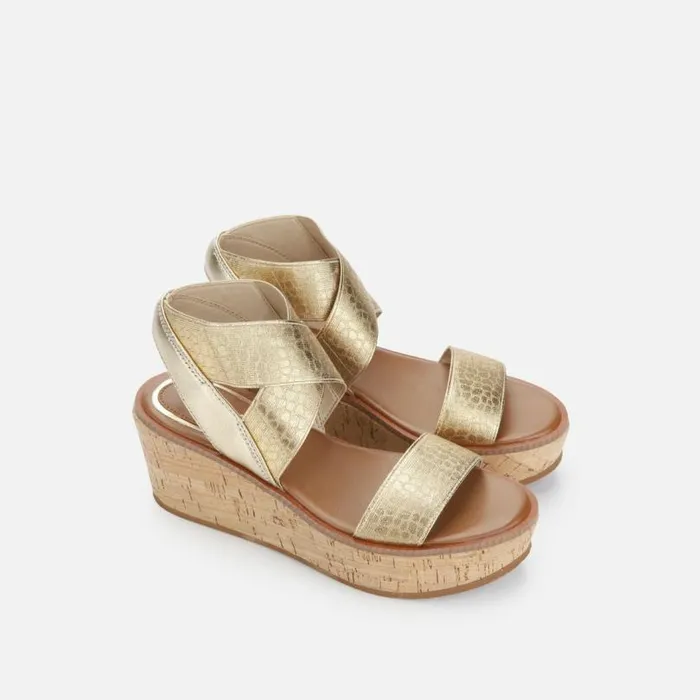 Harlow Animal Platform Sandal Gold Women Kenneth Cole Sandals