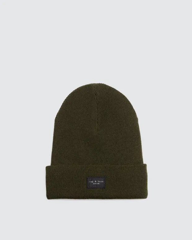 Hats and Gloves WomenMen Rag and Bone Addison Beanie Olive