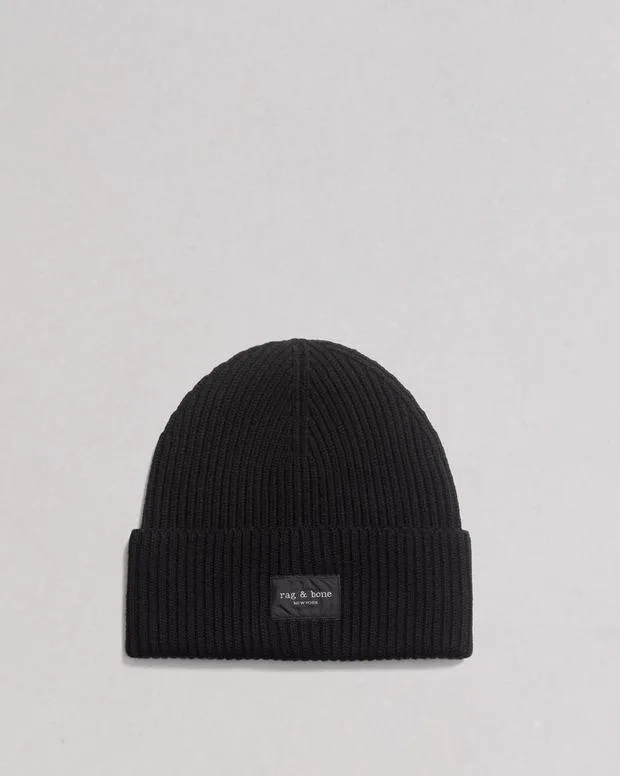 Hats and Gloves WomenMen Rag and Bone Blake Beanie Black