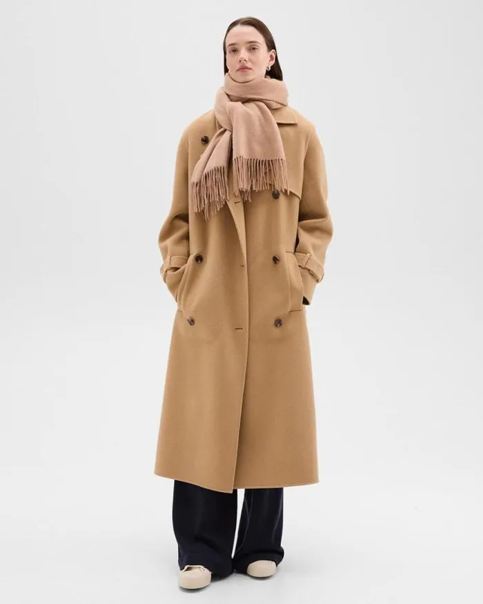 Hats Gloves Scarves Women Theory Classic Scarf In Cashmere Camel Hats Gloves Scarves Women Theory Classic Scarf In Cashmere Camel