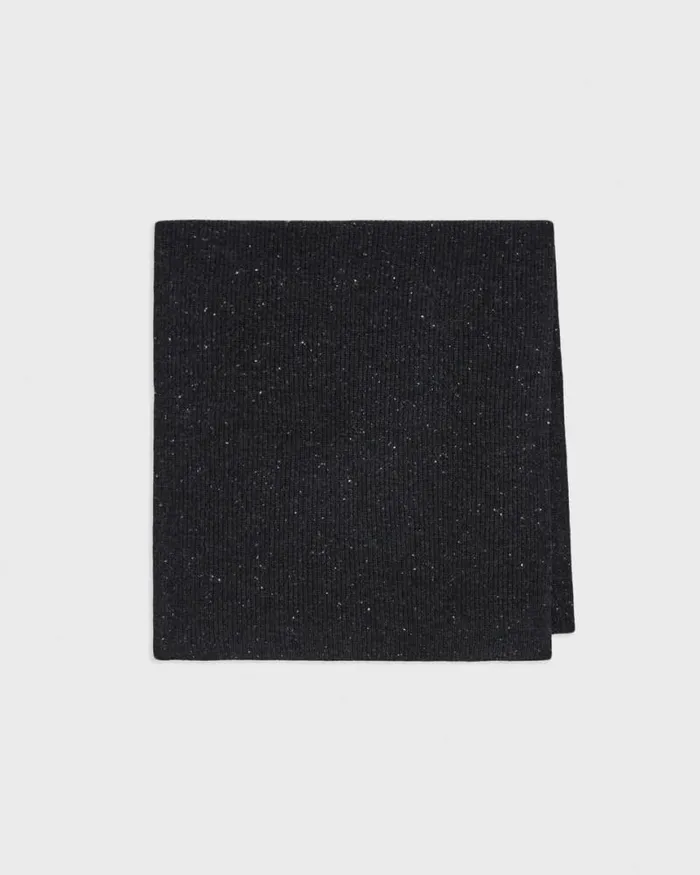 Hats Gloves Scarves Women Theory Scarf In Donegal WoolCashmere Charcoal Multi Hats Gloves Scarves Women Theory Scarf In Donegal WoolCashmere Charcoal Multi
