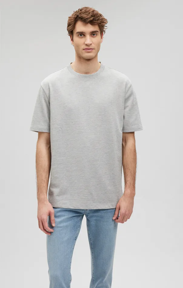 Heavy Weight TShirt In Grey Melange Men Mavi Jeans TShirts Heavy Weight TShirt In Grey Melange Men Mavi Jeans TShirts