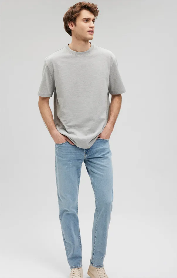 Heavy Weight TShirt In Grey Melange Men Mavi Jeans TShirts Heavy Weight TShirt In Grey Melange Men Mavi Jeans TShirts