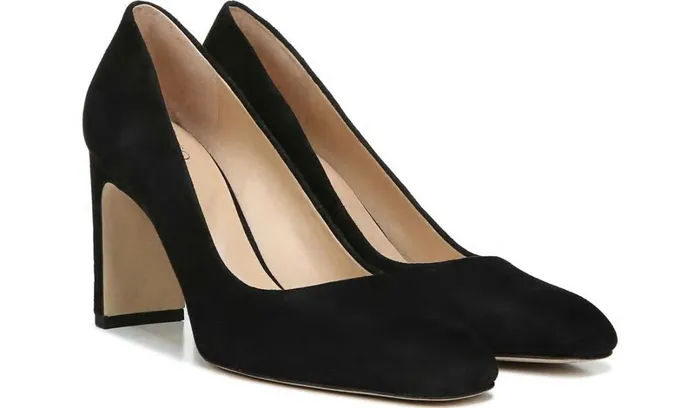 Heels Women Franco Sarto Franco Gianna Pump Black Suede