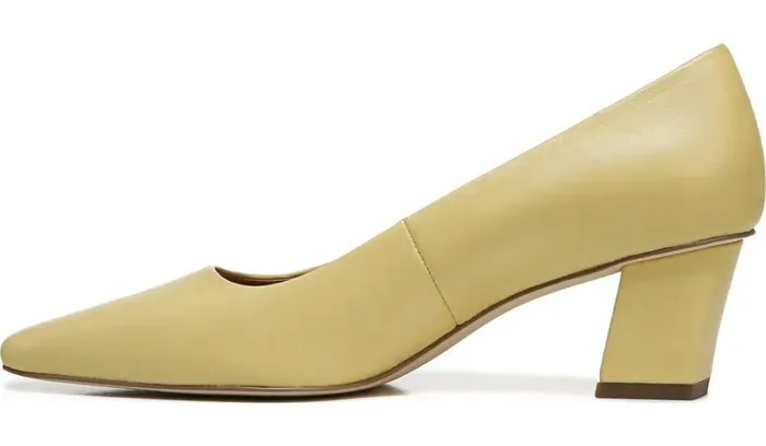 Heels Women Franco Sarto Sarto Regal Pump Light Yellow Leather