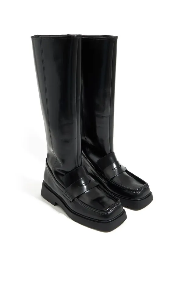 High Black Leather Boot Black Women Bimba Y Lola Bimba Y Palomo High Black Leather Boot Black Women Bimba Y Lola Bimba Y Palomo