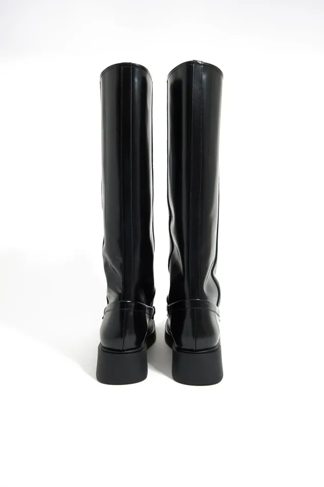 High Black Leather Boot Black Women Bimba Y Lola Bimba Y Palomo High Black Leather Boot Black Women Bimba Y Lola Bimba Y Palomo