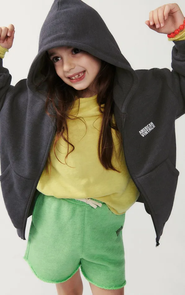 Hoodie Doven Overdyed Carbon Kids American Vintage Sweatshirts