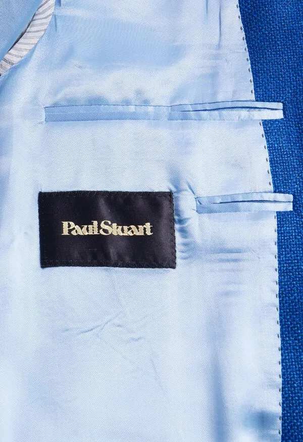 Hopsack Summer Jacket Royal Blue Mens Blazers and Jackets Paulstuart