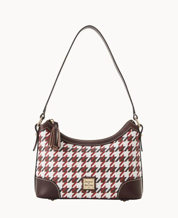 Houndstooth Shoulder Bag Brick Woman Dooney and Bourke Shoulder Bags