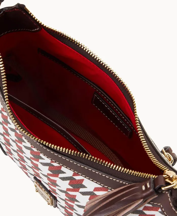 Houndstooth Shoulder Bag Brick Woman Dooney and Bourke Shoulder Bags
