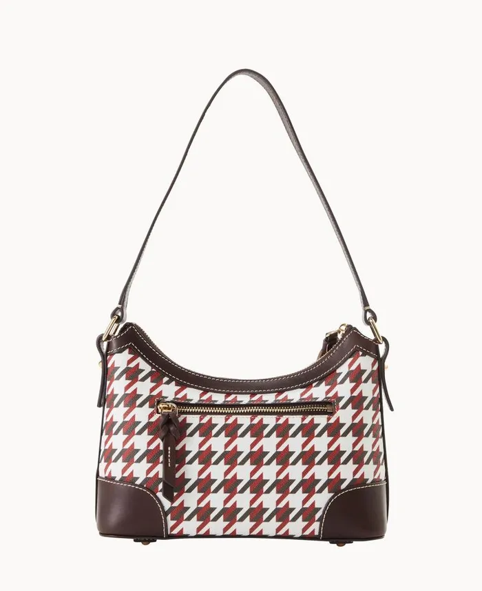 Houndstooth Shoulder Bag Brick Woman Dooney and Bourke Shoulder Bags