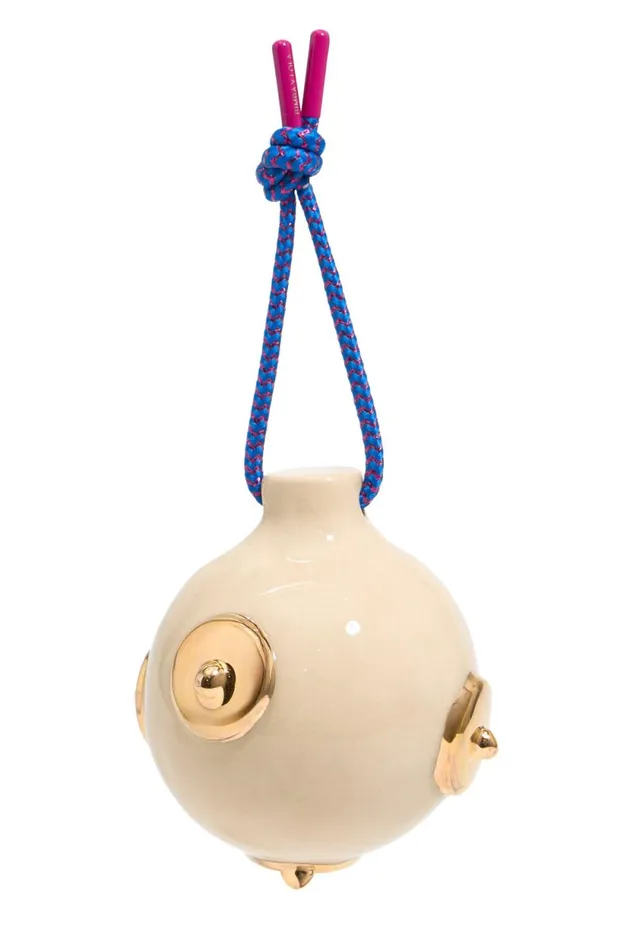 Ivory APAMP Ceramic Christmas Bauble Ivory Women Bimba Y Lola Christmas Decorations