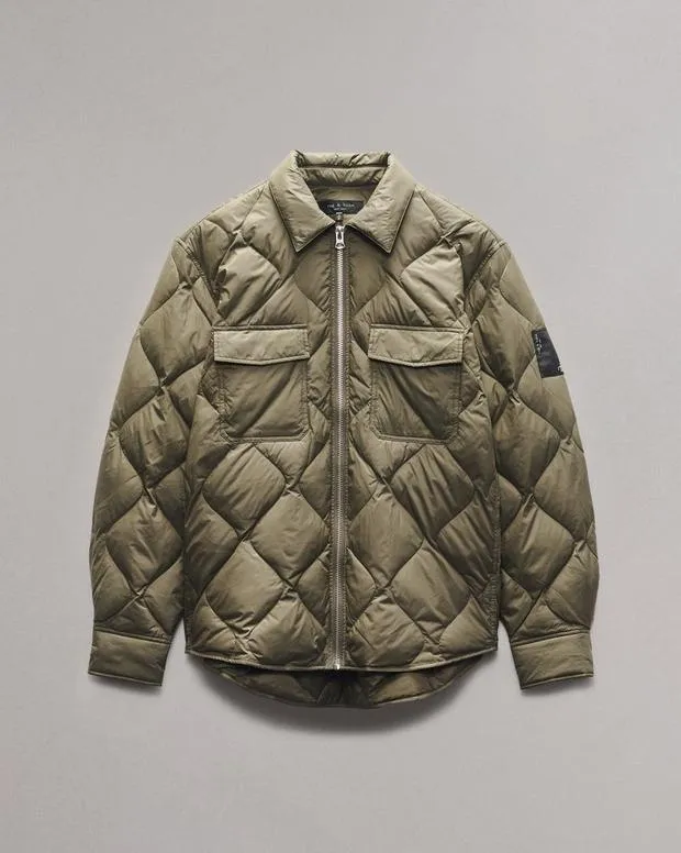 Jackets and Coats Men Rag and Bone Dane Down Shirt Jacket Gravel
