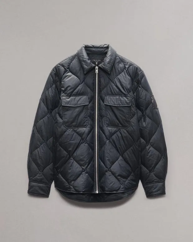 Jackets and Coats Men Rag and Bone Dane Down Shirt Jacket Jet Black