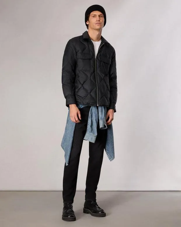 Jackets and Coats Men Rag and Bone Dane Down Shirt Jacket Jet Black