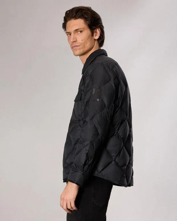Jackets and Coats Men Rag and Bone Dane Down Shirt Jacket Jet Black