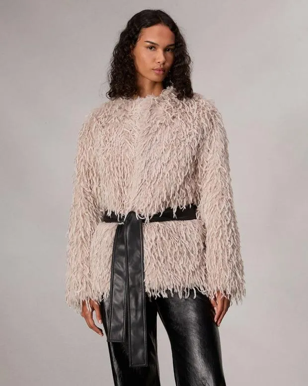 Jackets and Coats Women Rag and Bone Delia Wrap Coat Lt Grey