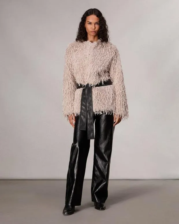 Jackets and Coats Women Rag and Bone Delia Wrap Coat Lt Grey