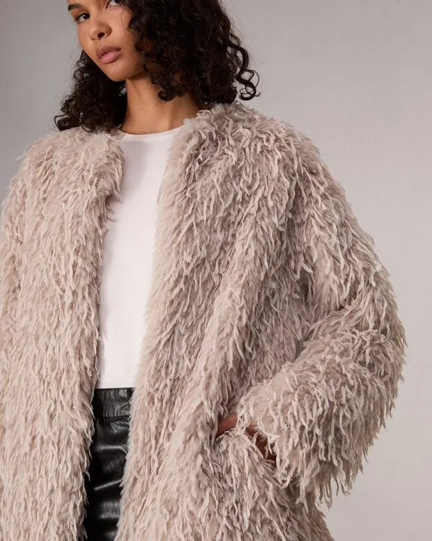 Jackets and Coats Women Rag and Bone Delia Wrap Coat Lt Grey