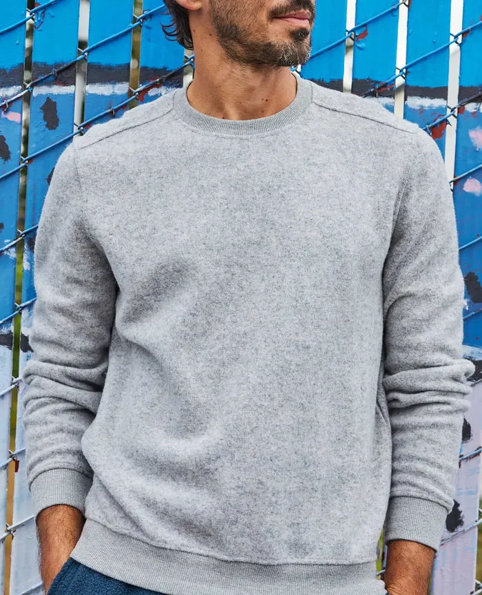 Jackets and Layers ToadandCo Men8217s Kennicott Crew Heather Grey