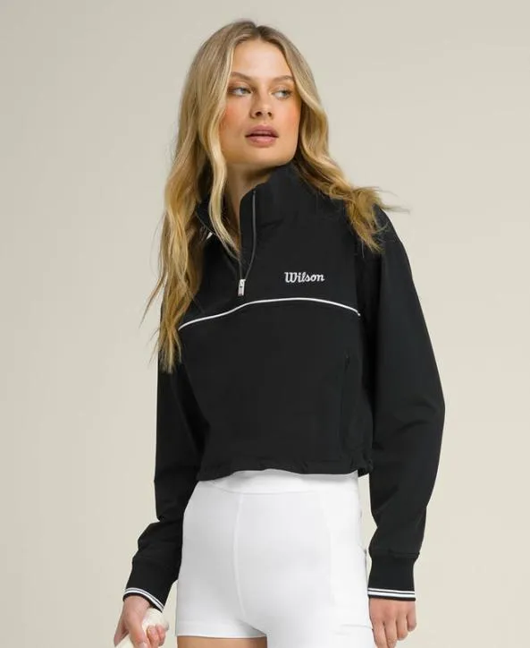 Jackets and Vests Women Wilson Davenport Woven Popover Black