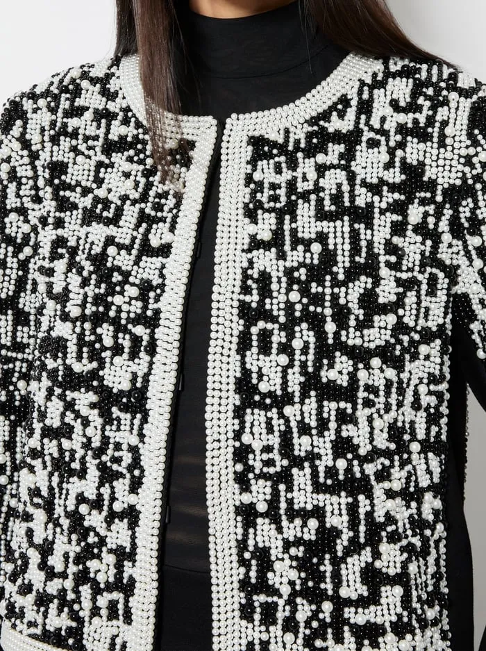 Jackets Coats Women Alice Olivia Kidman Jacket Blackwhite