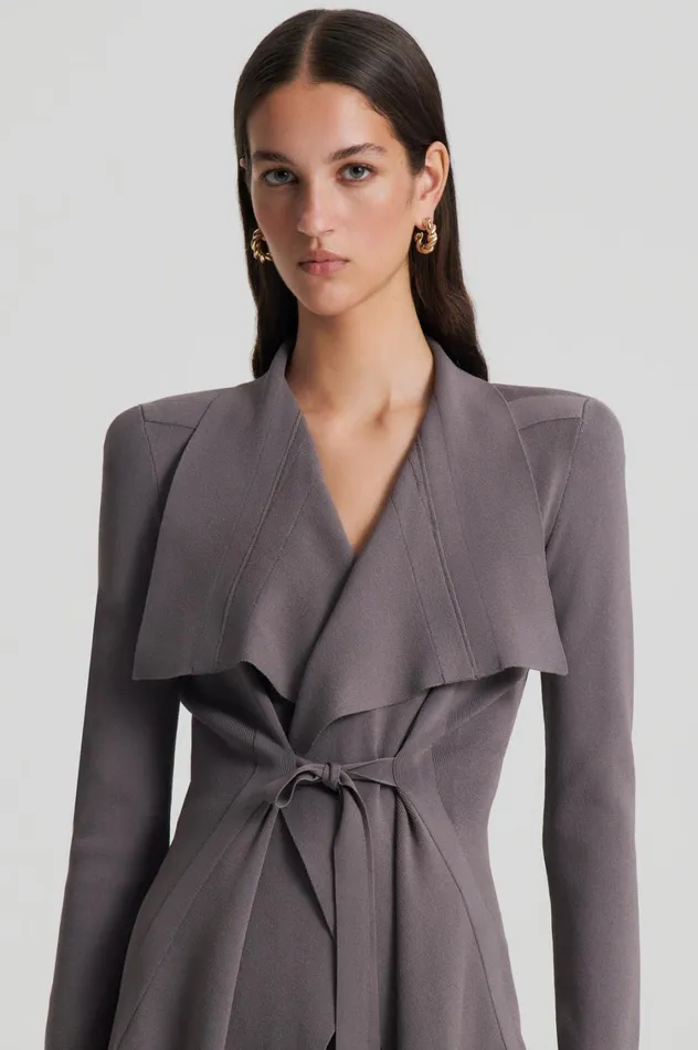 Jackets Women Scanlan Theodore CREPE KNIT DRAPE FRONT JACKET Torba