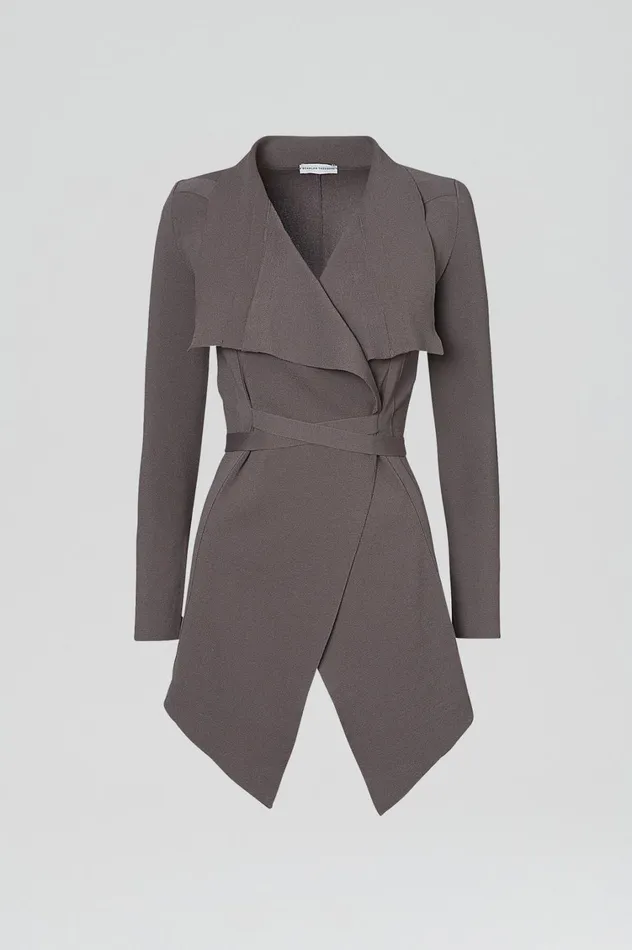 Jackets Women Scanlan Theodore CREPE KNIT DRAPE FRONT JACKET Torba