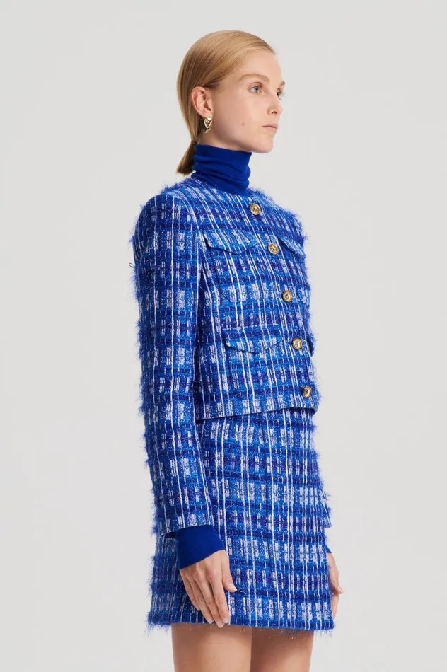 Jackets Women Scanlan Theodore TINSEL CARGO JACKET Cobalt