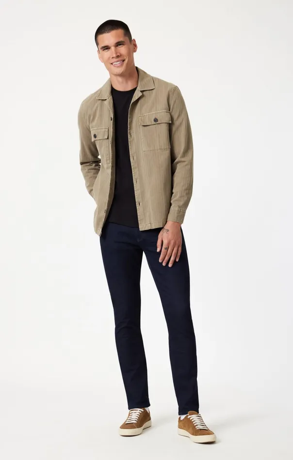 Jake Slim Leg In Rinse Brushed Active Comfort Men Mavi Jeans Denim
