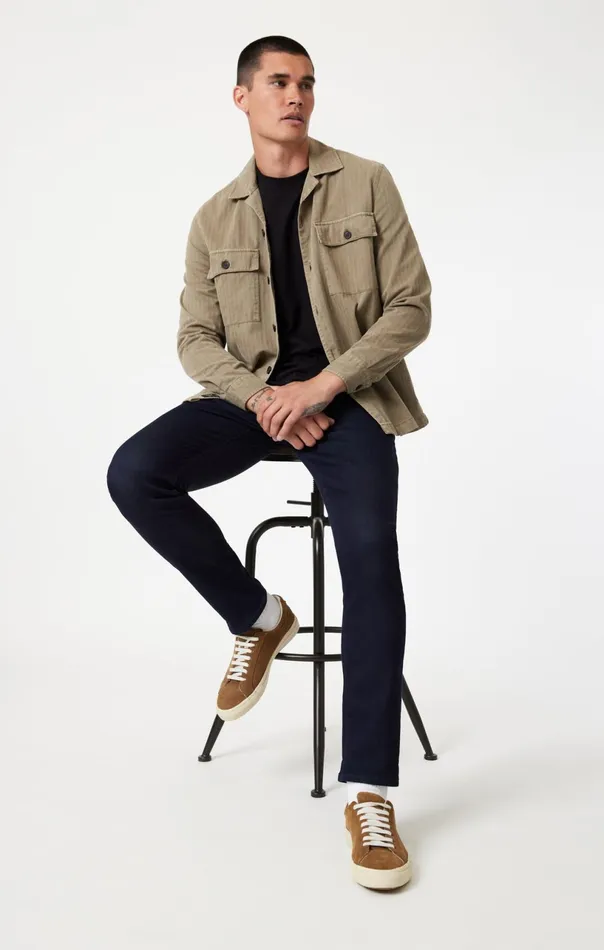 Jake Slim Leg In Rinse Brushed Active Comfort Men Mavi Jeans Denim
