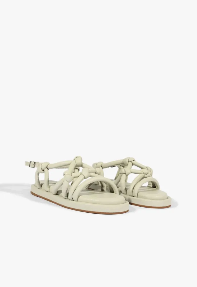Janet Sandal Grey Women Schutz Shoes Flats
