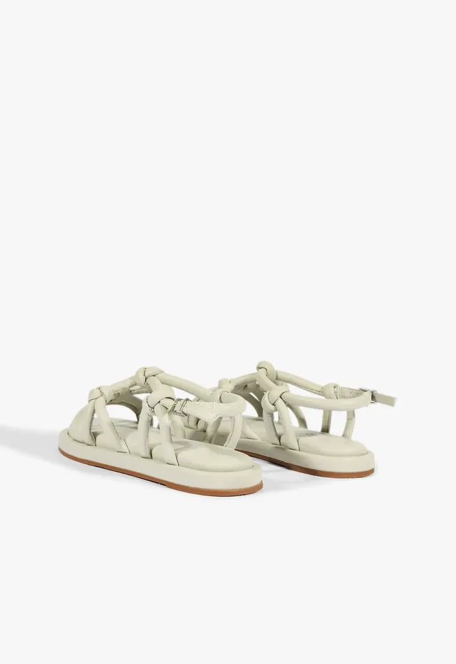 Janet Sandal Grey Women Schutz Shoes Flats